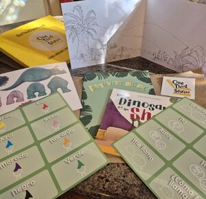One Third Spanish Children's Activity and Story Book Set